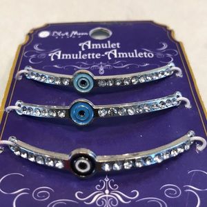 3 amulets 2” long 5/$30. Light, medium, dark blue